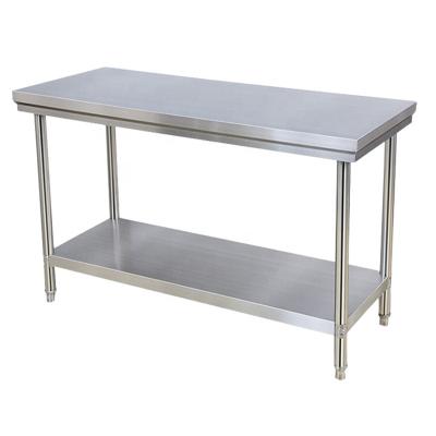 China Easily Assembled 304 Stainless Steel Restaurant Work Benches / Customized Stainless Steel Kitchen Work Table for sale