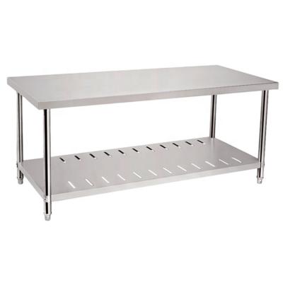 China Customized Easily Assembled Mobile Commercial Kitchen Equipment Stainless Steel Food Work Table for sale