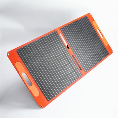 China Waterproof Portable Collapsible Folding 100w Monocrystalline Silicon Solar Panel Silicon ETFE One Piece 2021 New Design Made Lamination for sale