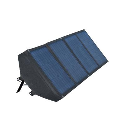 China 200W 4pcs Cells Portable Monocrystalline Silicon Solar Panel with PET EVA Mono Silicon USB QC3.0 PD60W 18V 680*500*50m for sale