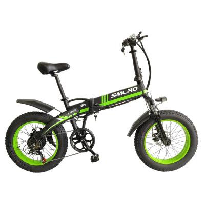 China Aluminum Alloy SMLRO S9 7 Speed ​​Folding Portable E-Bike 20