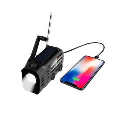 China 299 Dynamos Powered 299 Torch Hand Crank Solar PORTABLE NOAA Weather Radio with 4000 mAh Power Bank & Cell Phone Charger SOS Earphone Jack for sale