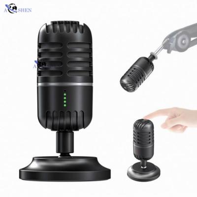 China USB Microphone USB Gaming Microphone with RGB Light Live Streaming Condenser Desktop Laptop Smartphone Podcast Studio MIC Recording for sale