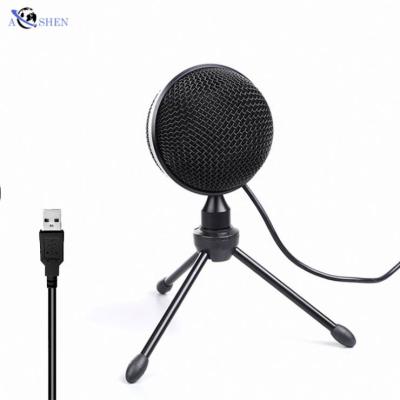 China Wholesale Podcast Studio USB Desktop Condenser Micrfono Mic Microphone with Tripod for PC Computer Livestream Recording for sale