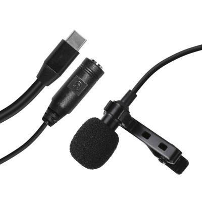 China Convenient smart phone recording microphone Lavalier style earphones for YouTube livestream broadcast for sale