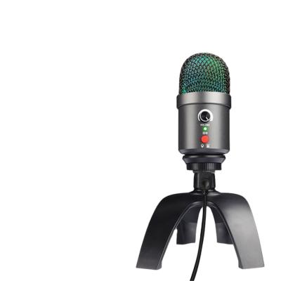 China Professional Monitor Jack OEM USB Condenser Microphone For Mobile With Tripod Desktop Stand For Recording for sale