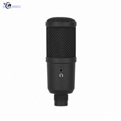 China Professional Monitor Jack OEM USB Recording Condenser Youtube Microphone Kit with Tripod Desktop Stand for Recording for sale