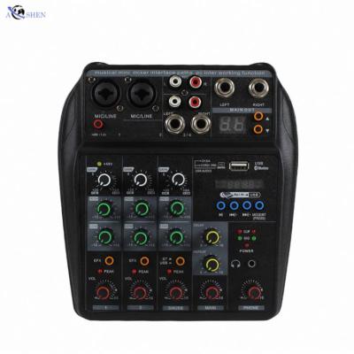 China Wholesale Professional Na Usb Audio Interface Small USB Interface Mixer Console For Singing Performance for sale