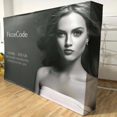 China Aluminum Adjustable Display Banner Stand Photo Template Backdrop Wall Picture Frame for sale