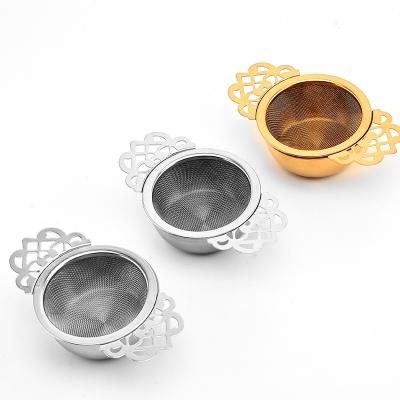 China Sustainable Extra-fine Double Mesh 304 Stainless Steel Tea Strainers For Loose Tea for sale