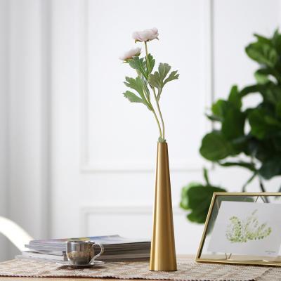 China CLASSIC Hot Sale Luxury Gold Metal Flower Vase For Home Decor for sale