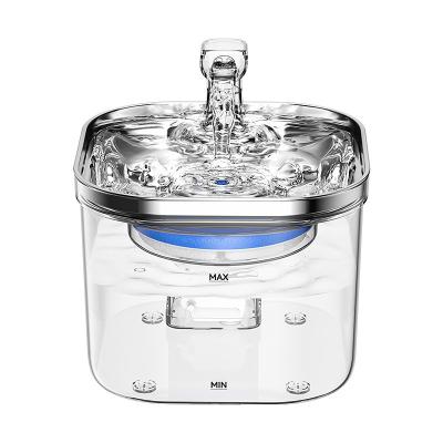 China Good Selling Automatic Stainless Steel Pet Water Dispenser Automatic Fountain Smelling Cat Water Dispenser Intelligent Thermostat for sale