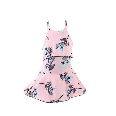 China Girls' One-Piece Print Skirt School Big Children's Children's Breathable Swimsuit Girls Swimming Swimwear for sale