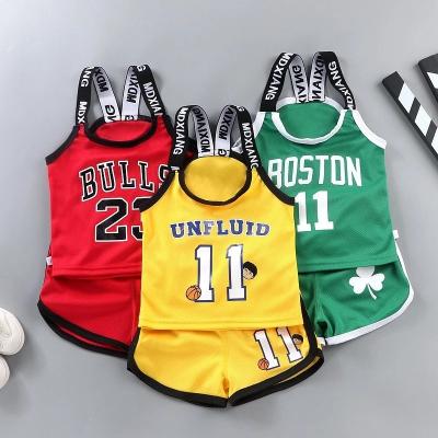 China Breathable Kids Invest Basketball Suit Boys Sports Suit Summer Sportswear Breathable Kid Invest Boy Fashion Tracksuit for sale