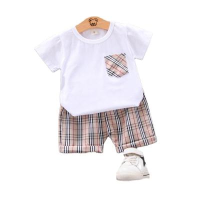 China ENGLAND STYLE hot sale gent boy college style short sleeve british shorts suit summer two piece OEM suit for sale