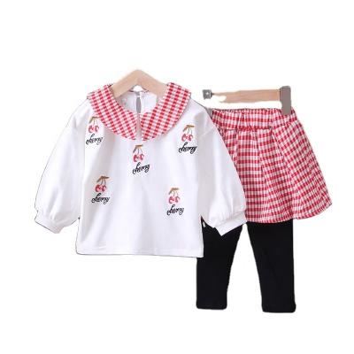 China Cotton 100% 2021 New Designs For Girl Autumn Two Piece Set Fashion for sale