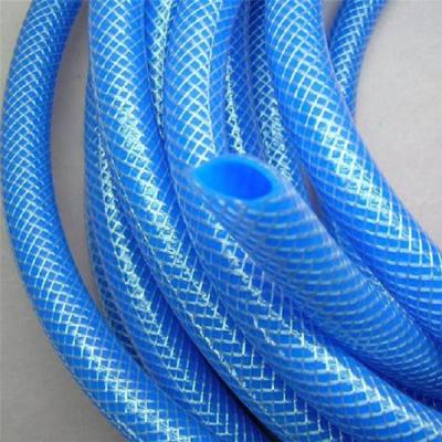 China PVC fiber braided transparent reinforced hose for garden use for sale