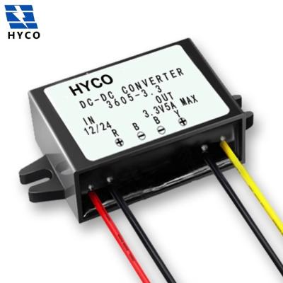 China Electric Motors DC12V 24V to 3.3V 5A DC-DC Step Down Power Converter for sale