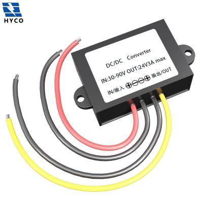 China Electric Motors 30V-90V to 24V 1-5A Buck Regulator DC-DC Step Down Converters for Forklift Golf Cart Radio 36V 48V 60V 72V to 24V for sale