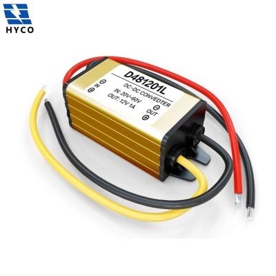 China Vehicle Car Stereos Power Supply 48V To 1A/2A/3A Converter, From DC 12V DC 48V To DC 12V 3 Amp Converter for sale