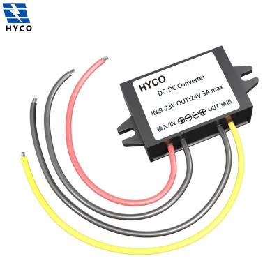 China Electric Motors Boost DC 12V To DC 24V Step Up Converter 12Vdc 24Vdc To Voltage 1A 2A 3A Converter For Automotive Cars for sale