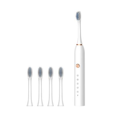 China OEM Manufacturer Battery Operated Automatic Vibration Cleaning Electric Toothbrush Adult Sonic Double Head Toothbrush for sale