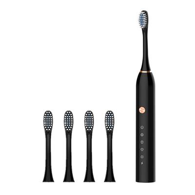 China OEM Manufacturer Battery Operated Automatic Vibration Cleaning Electric Toothbrush Adult Sonic Double Head Toothbrush for sale