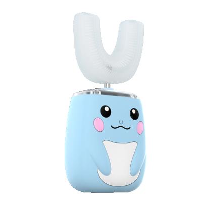 China Six Models Child Silicone Automatic Cleaning Whitening Teeth Brush U Shape 360 ​​Full Mouth Toothbrush for sale