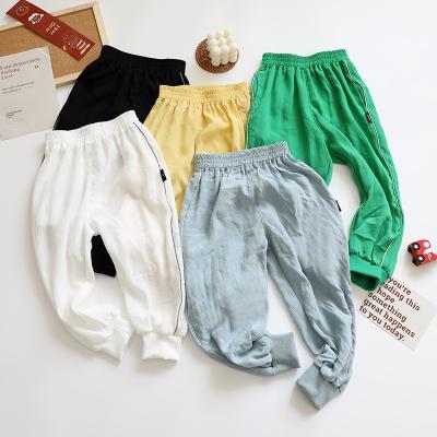 China Wholesale high quality unisex baby summer unisex cotton anti-pilling pants children's clothing 100% silk for sale