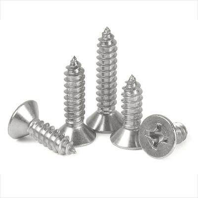 China Stainless Steel Head M5X20 Phillips Countersunk Self Tapping Screw for sale