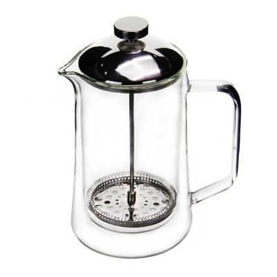 China AIHPO05 1L 1000ml Single Large Borosilicate Sustainable Giant Single Portable Espresso Coffee Press Glass French Manufacturer for sale