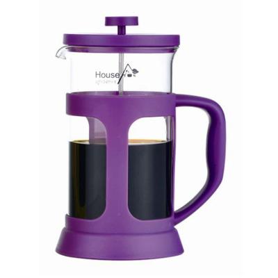 China 1000ml Viable Glass Coffee Tea Press With Plastic Handle Press French Coffee Maker for sale