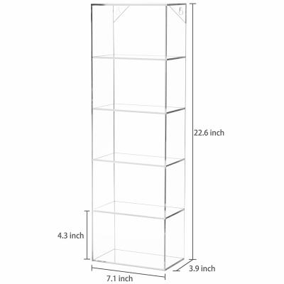 China 22Inch Clear Acrylic Sunglasses Holder , 5 Slot Acrylic Sunglass Wall Display for sale