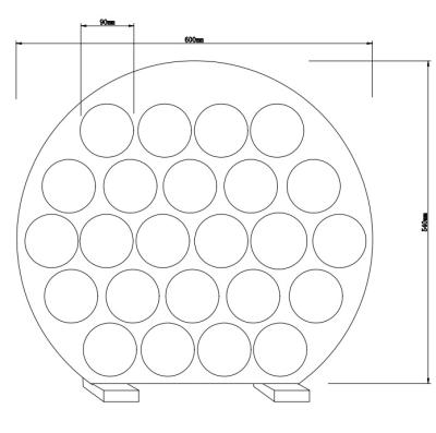 China Bagels Holder Doughnut Display Stand , Clear Acrylic Donut Wall en venta