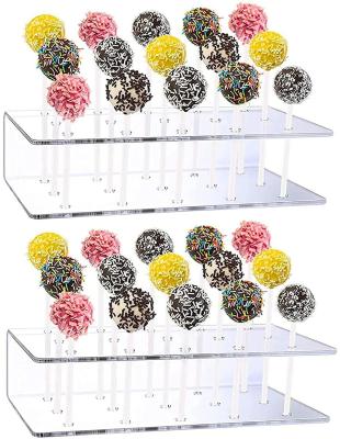 China Wedding Birthday Acrylic Lollipop Stands 1.2cm3 For Donut Candy Ice Cream for sale