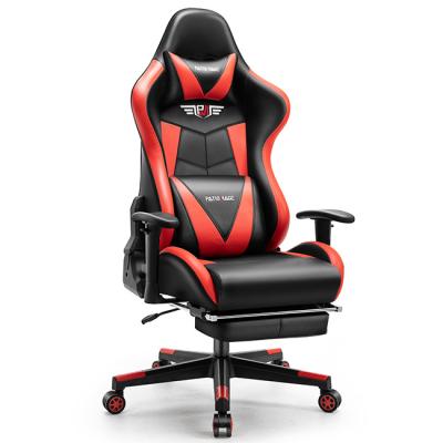 China (Height)Adjustable Gaming Chair Racing Adults PU Leather Office Chair Headrest Lumbar Support for sale