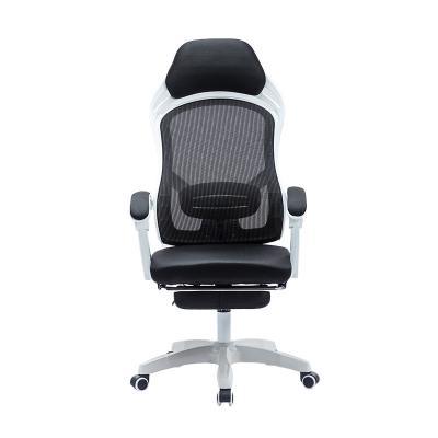 China Office Adjustable Single White Chair Executive Wheels (Height) For Office With Adjustable Headrest for sale