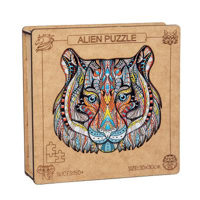 China DIY TOY Animal Puzzle Jigsaw Puzzle Unique Shape for Adults Children Multifunctional Early Learning Wooden Puzzles for sale