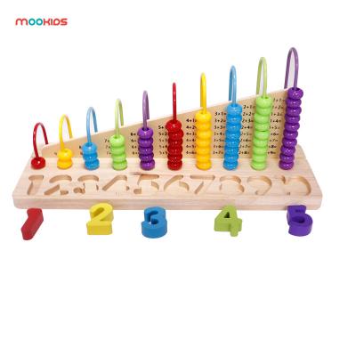 China Develop Your Brain Amazon Digital Hot Selling Colorful Wooden Ten - Speed ​​Calculating Sight Exercise Abacus For Kids for sale