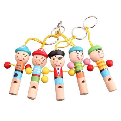 China Cute Design Apperance Special Musical Children's Toy Cute Cartoon Wooden Whistle Musical Instrument Toy for sale