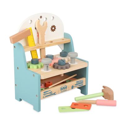 China Wooden Tool Kit Practical Capacity Construction Tool Kit Wooden Toys for sale