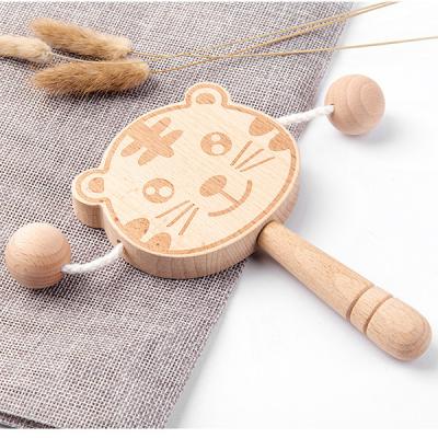 China Musical Baby Rattles from Toy Wooden Rattle Beech Wooden for sale