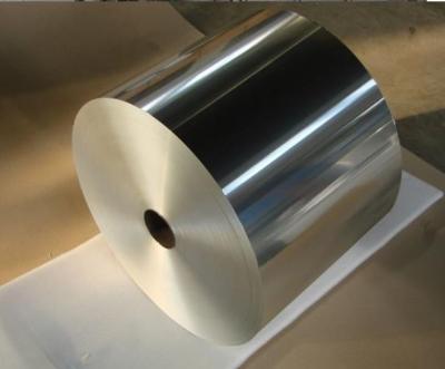 China jumbo roll silver aluminum foil 10MIC/0.01MM for sale