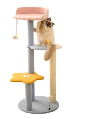 China 2021 Viable New Hot Sale Cheap Natural Pet Cat Tree Cat Scratcher Good Quality for sale