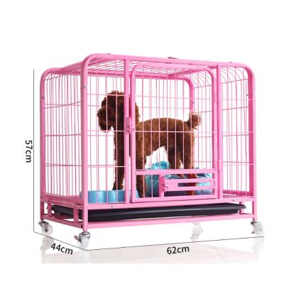 China Large Portable Foldable Metal High Quality Breathable Mesh Wire Kennel Cage For Dog for sale