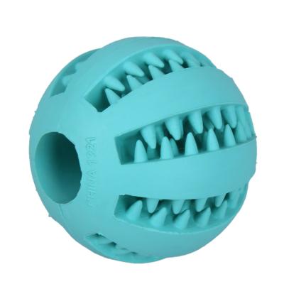 China Viable Factory Wholesale Chew Ball Soft Rubber Food Ball Dog Toy for sale