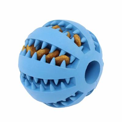 China Viable Interactive Tooth Ball Pet Bite Cleaning Rubber Chew Toy Pet Chew Toy for sale