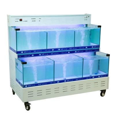 China Seafood Viable Live Tank Restaurant Customization Aquarium System Seafood Vending Systems for sale