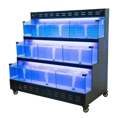 China Customization Viable Live Seafood Tank Aquarium Seafood Restaurant Vending Systems for sale