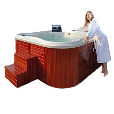 China Comfortable And Soft Modern Porcelain Whirlpool Acrylic Balboa Outdoor Spa Hot Tub for sale